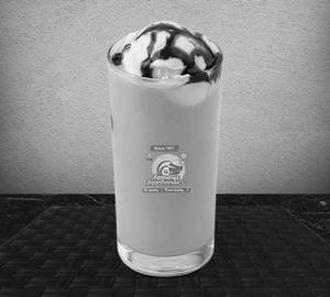 Rose milk with ice cream