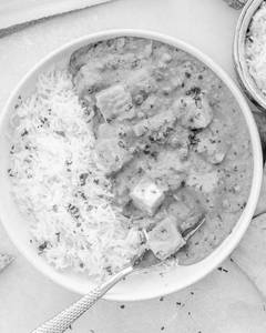 Matar Paneer With Rice