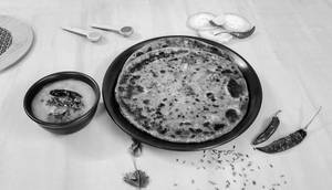 Aloo Methi Paratha Dal Tadka Meal