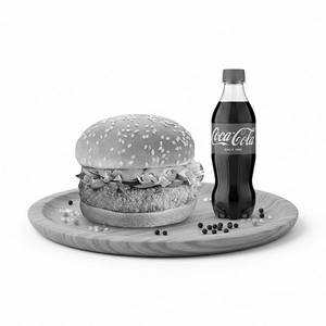 Tandoori Mayo Burger + Soft Drink Coke