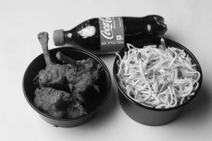 Chicken Lollipop Dry Half With Chicken Hakka Noodles Half 