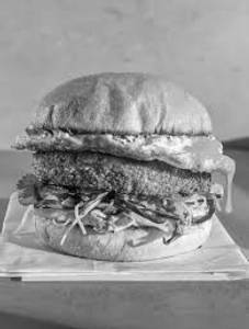 Veg fried burger