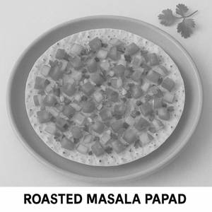 Roasted Masala Papad (100% Restaurant Menu Price)