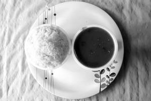 White rice sambar