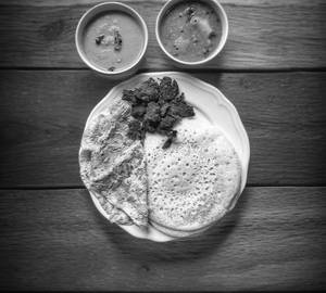 3 Wheat Dosa double Omelette