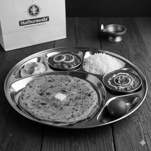 Paratha Meal With Sweet