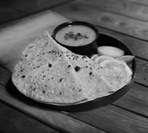 Arhar fry dal with roti