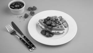 Strawberry Cheecake Waffle