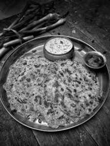 Onion paratha with mix raita