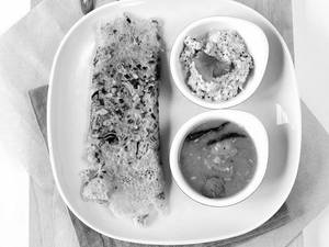 Rawa Onion Masala Dosa