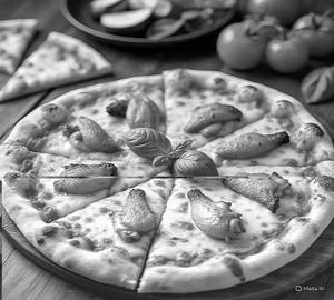 Veg mushroom pizza