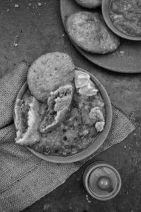 Pyaaz Kachori With Aloo Sabzi
