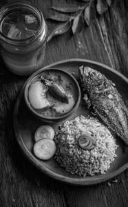 Rasam Rice Fish Aloo Fry