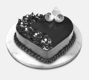 Little Heart Pure Chocolate Cake