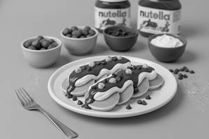 Nutella Cheesecake Mini Pancake