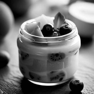 Homemade Fruit Nut Custard