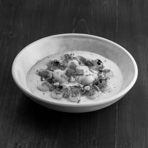 Hot honey and gorgonzola gnocchi
