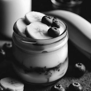 Wild Blueberry Banana Custard