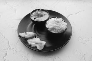 Kadhi + rice