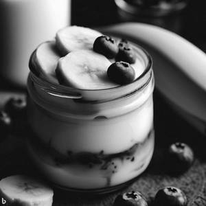 Wild Blueberry Banana Custard