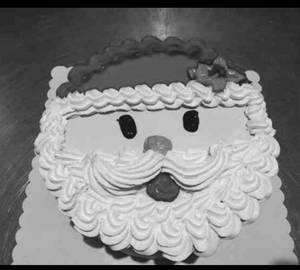 Santa Christmas Vanilla Cake