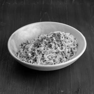 Miso butter linguine with charred corn