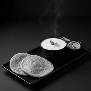 Lachha Paratha + Curd