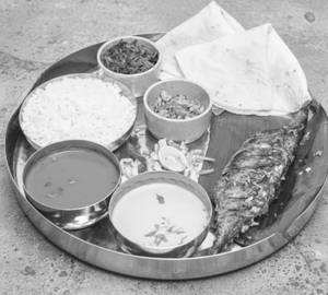 Bangda fry thali