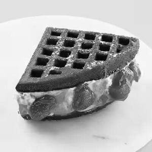 Red Velvet Strawberry Cream Waffle