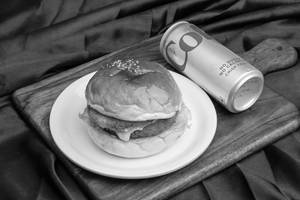 Chicken Burger + 300ml Cans -1