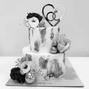Two story customized cake                                                                                                                                                         