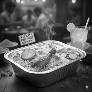 Kolkata Chicken Biryani (1 pcs Chicken )with Fresh Lime Soda                                