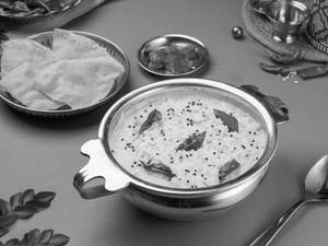 Moru Kuzambu (Majjiga Charu) Rice Bowl (Kerala Speical)