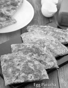 Cheesy Egg Special Paratha