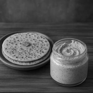 2 Aloo Paratha with Mustard Sauce