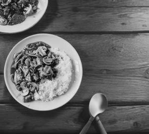 Rice Mushroom Bowl