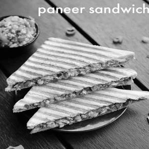 Grilled paneer sandwich