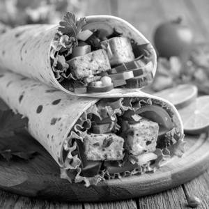 Chilly Paneer Wrap