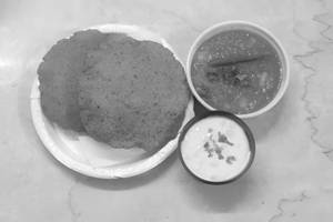 Petha Sabzi With 2 Kuttu Poori