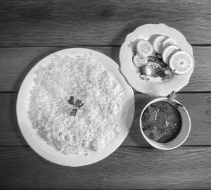 Rice With Naz Signature Beef Bhuna (2 Pieces)
