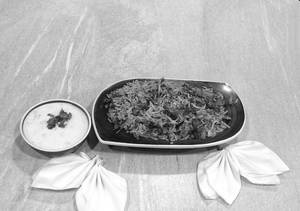 Veg. Biryani With Raita