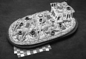 Overloaded Veggies Flatzz Pizza