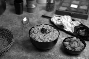Sambar Rice With Urulai Roast