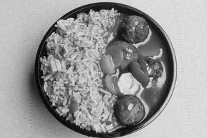 Veg Manchurian With Fried Rice Bowl No Onion Garlic