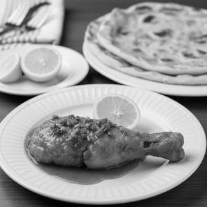 One Piece Lemon Chicken And Rumali Roti