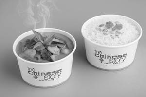 Thai Green Curry Vegetable With Steamed Rice