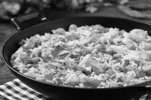 Singapore Chicken Fried Rice