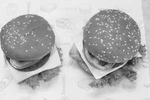 Double Tikki Veg Burger With Cheese Slice [2 Pieces]