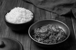 White Rice With Thotthukudi Prawn Thokku