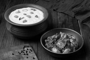 Curd Rice With Madurai Kozhi Chukka